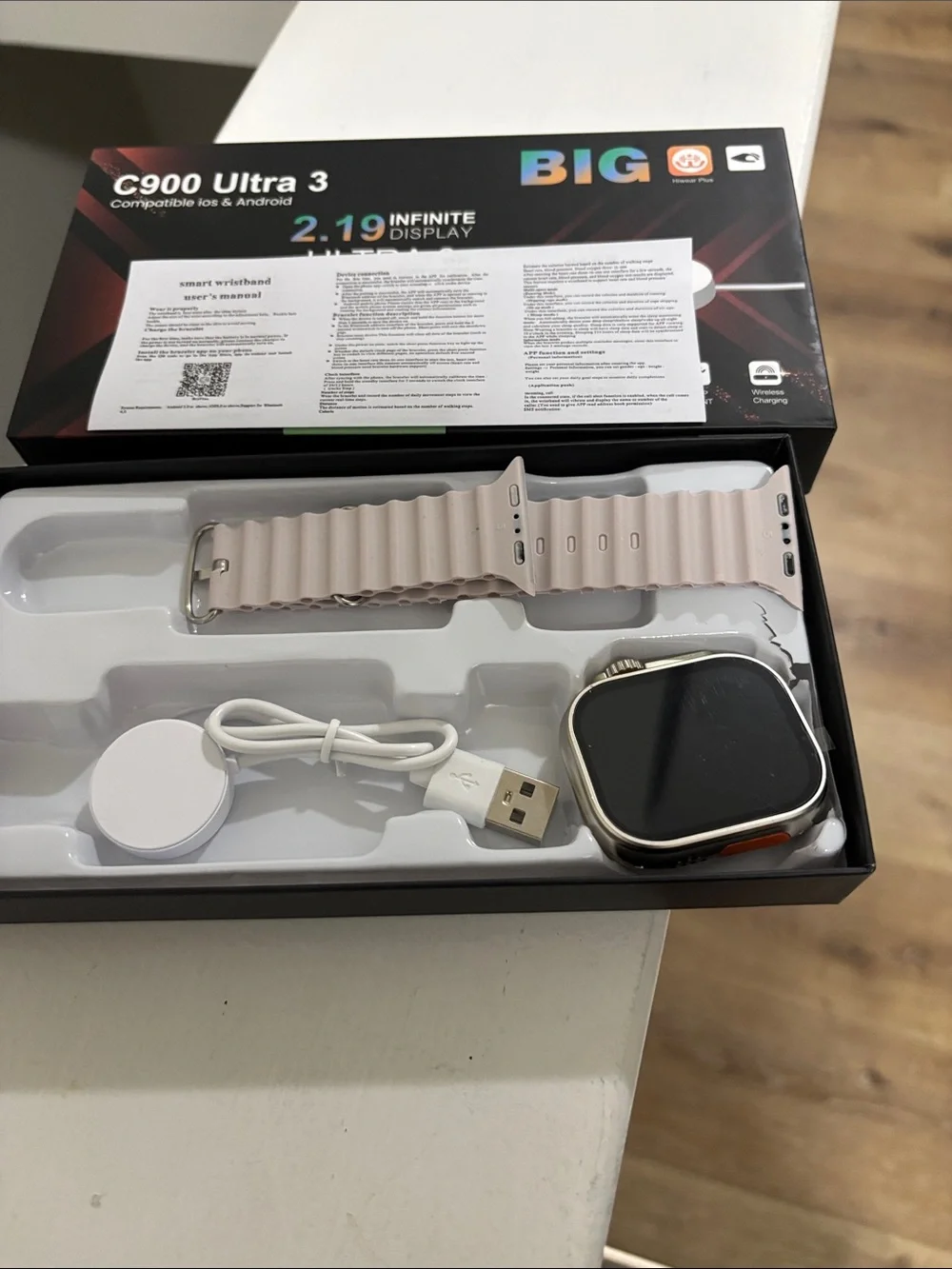 Smart Watch - beige never used